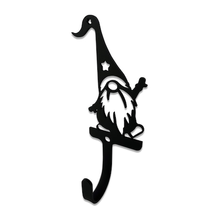 Village Wrought Iron Gnome Wall Hook - Small WH-394-S